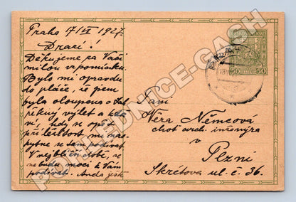 Pohlednice Praha psaná 1927 (M37927)