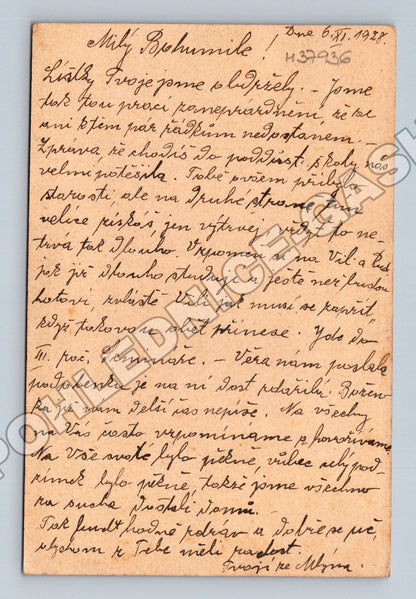 Pohlednice Beroun s ozdobným rámem 1939 (M37936)