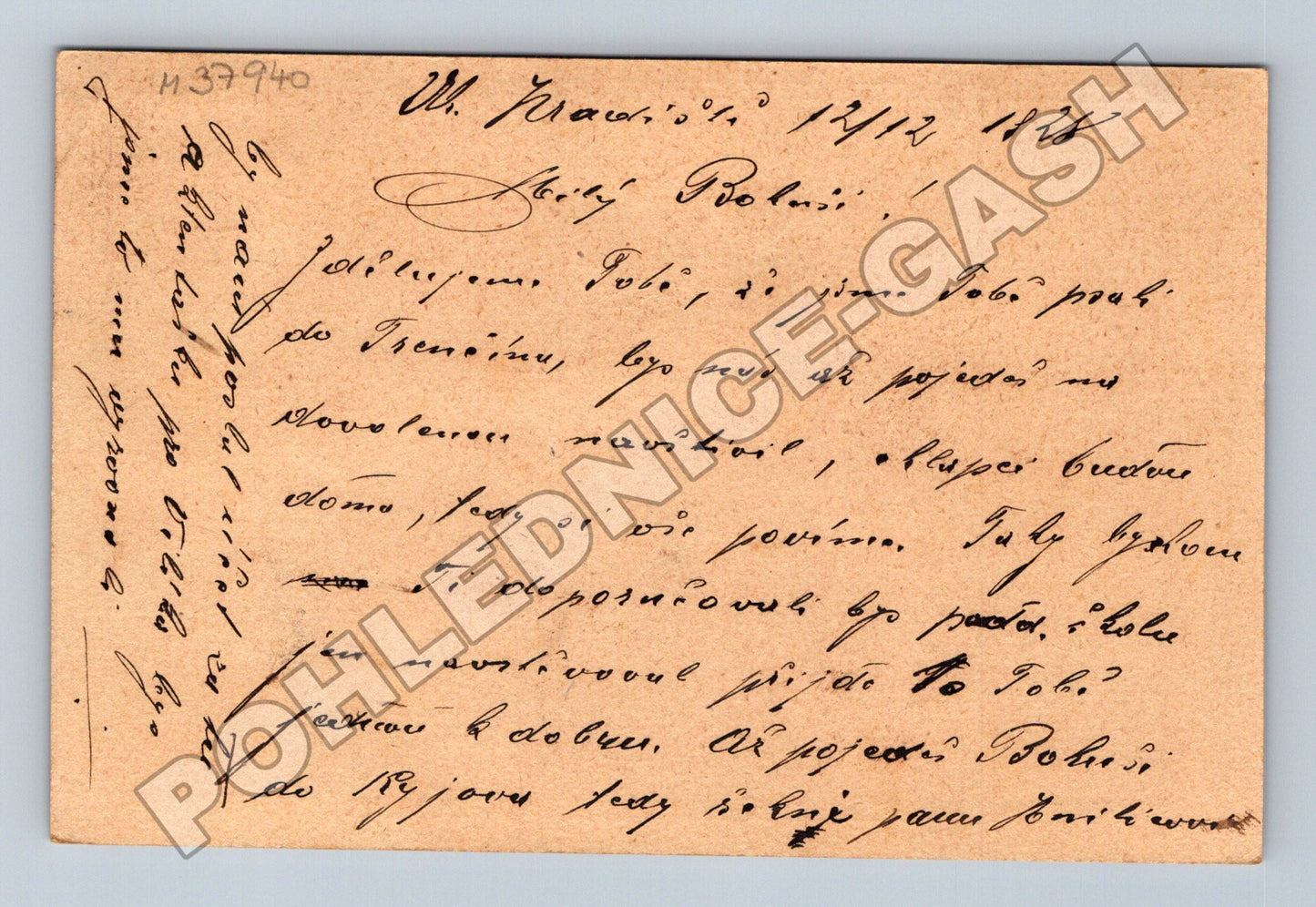 Pohlednice textová Uherské Hradiště 1938 (M37940)