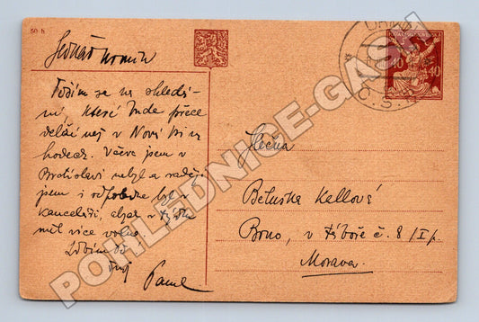 Pohlednice Brno výstava lidé 1939 (M37941)