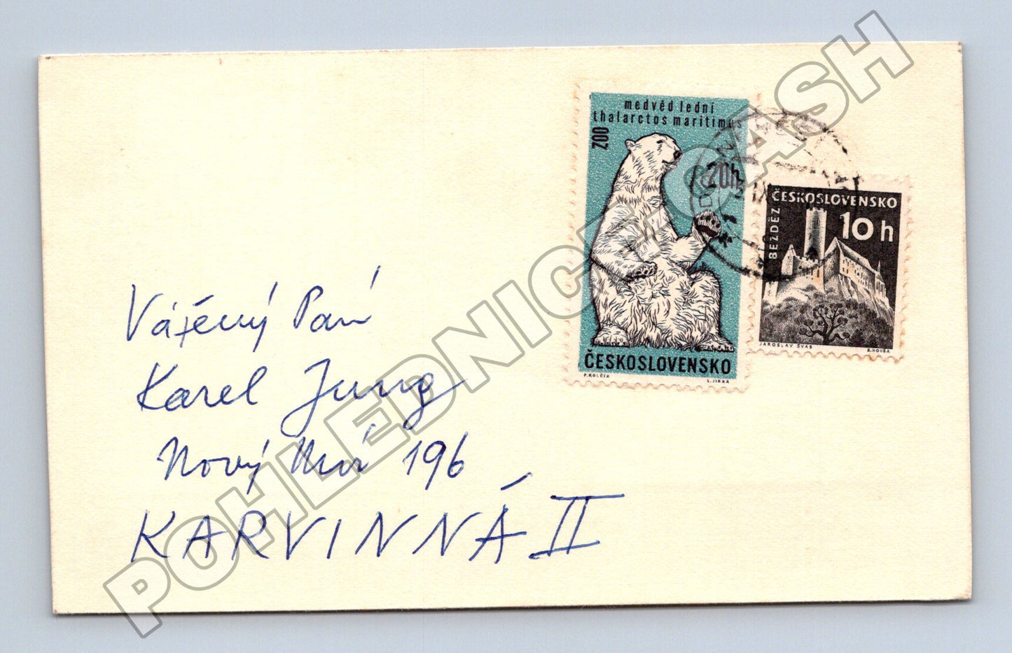 Pohlednice Československo obálka se známkami 1962 (M37942)