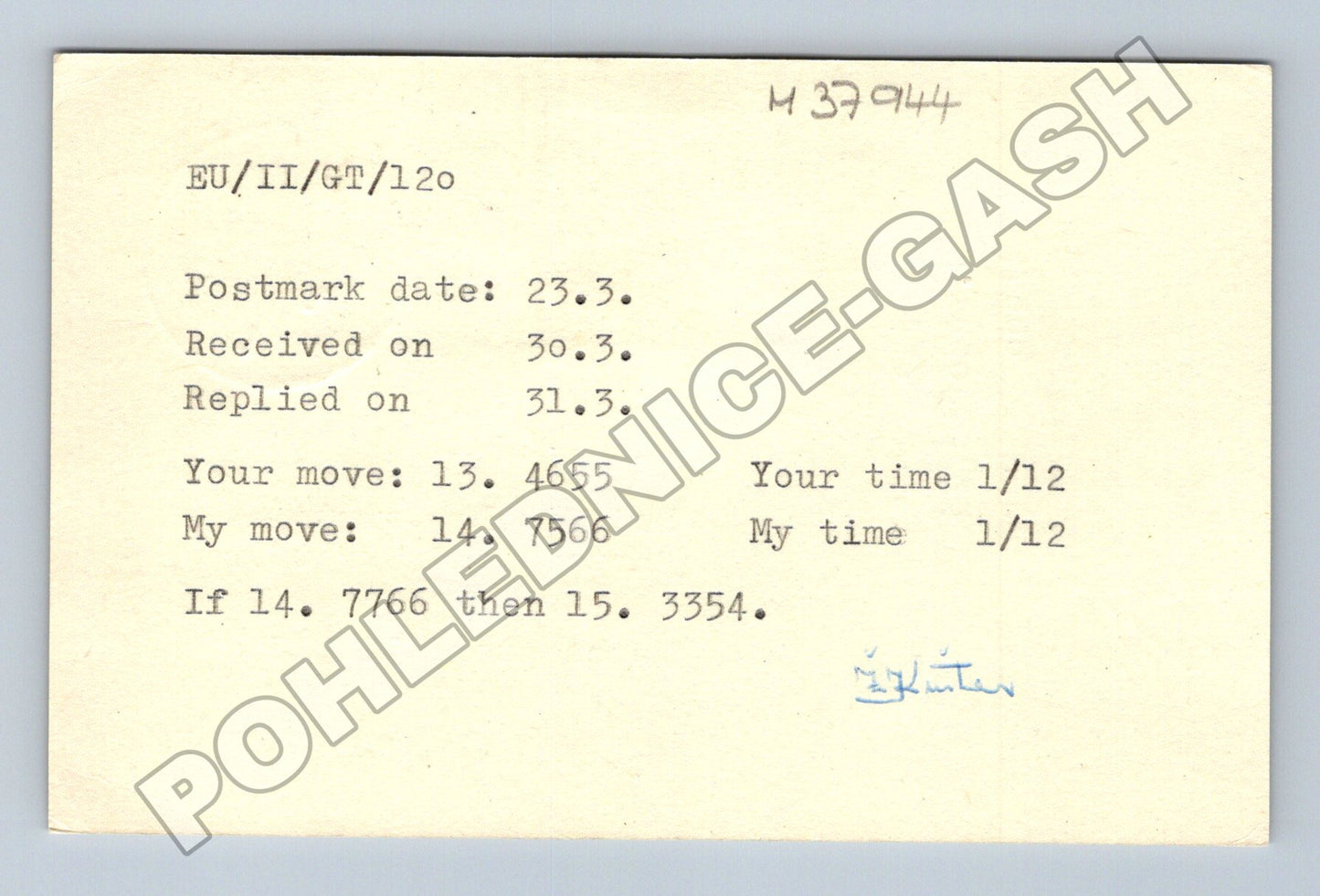 Pohlednice Jugoslávie Zagreb dopisní hra 1984 (M37944)