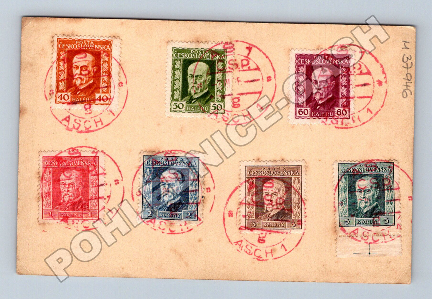 Pohlednice filatelie Masaryk 1925 (M37946)