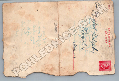 Pohlednice Protektorátní text 1944 (M37950)
