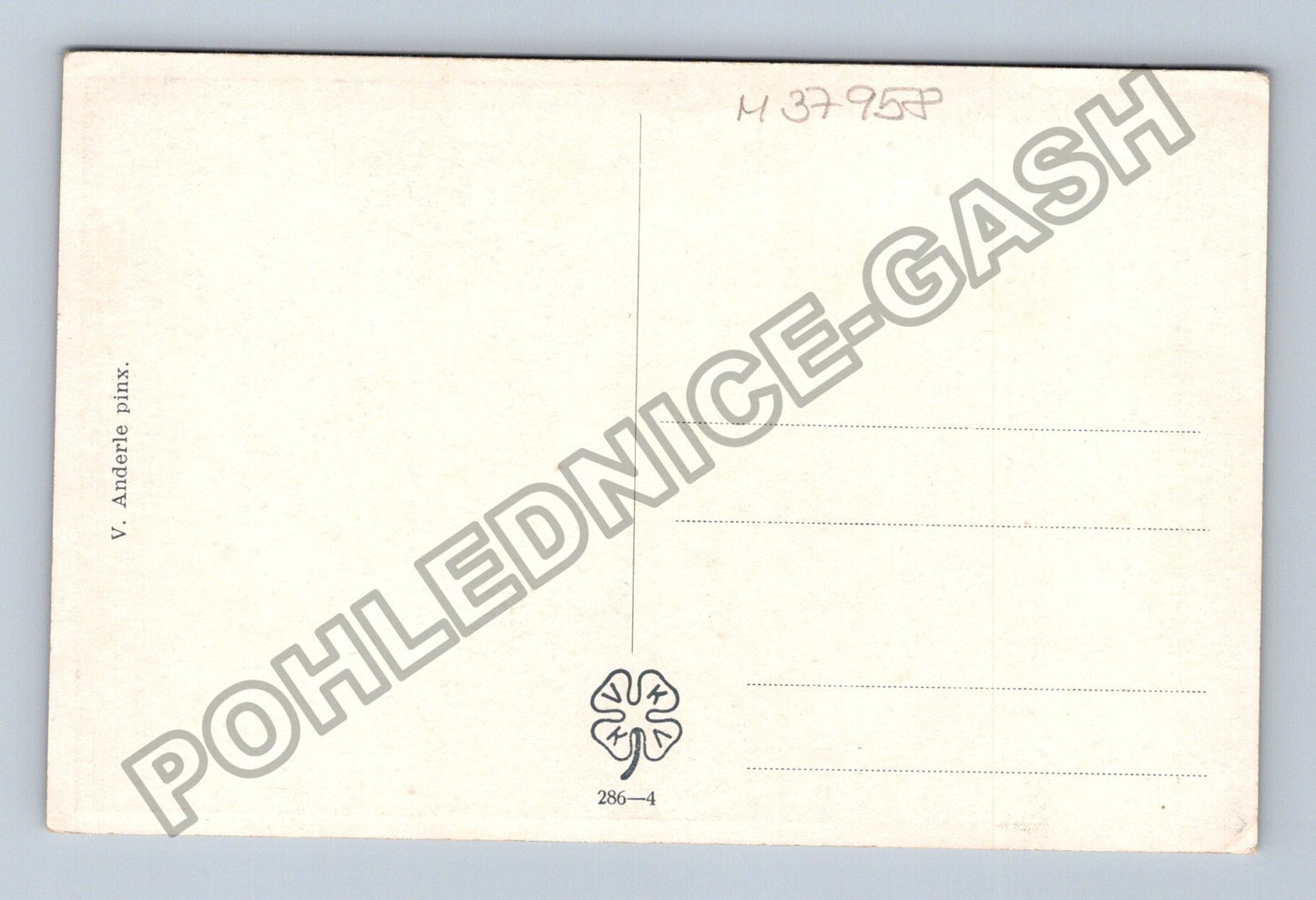 Pohlednice Jelení říje dva jeleni v lese (M37958)