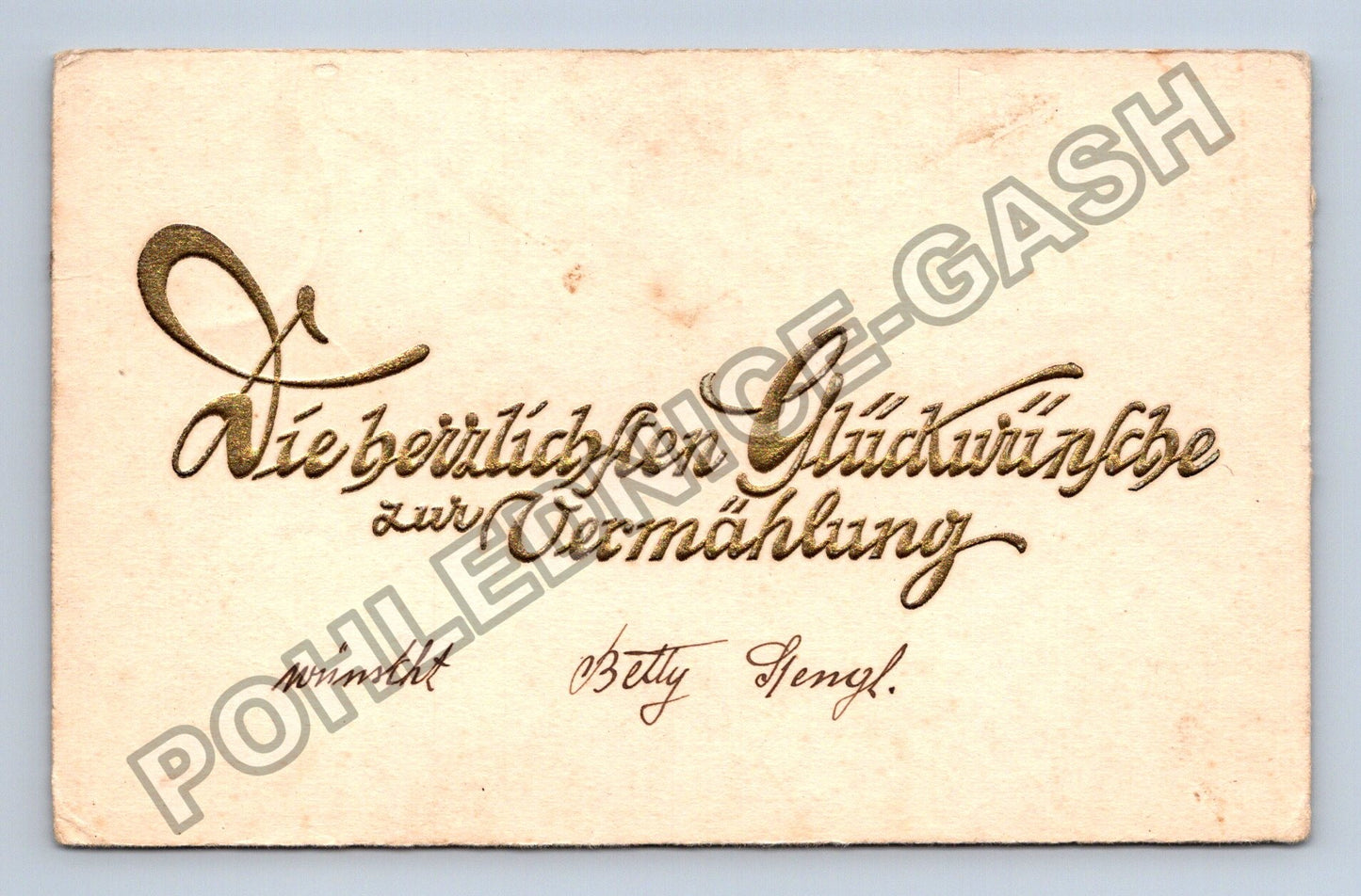Pohlednice blahopřání k sňatku (M37964)