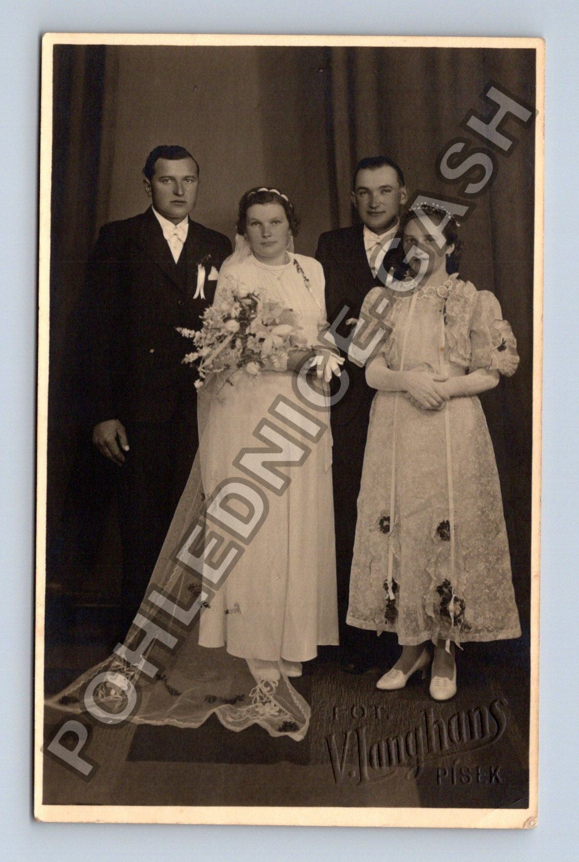 Svatební fotografie ateliér V. Langhans Písek (M37965)