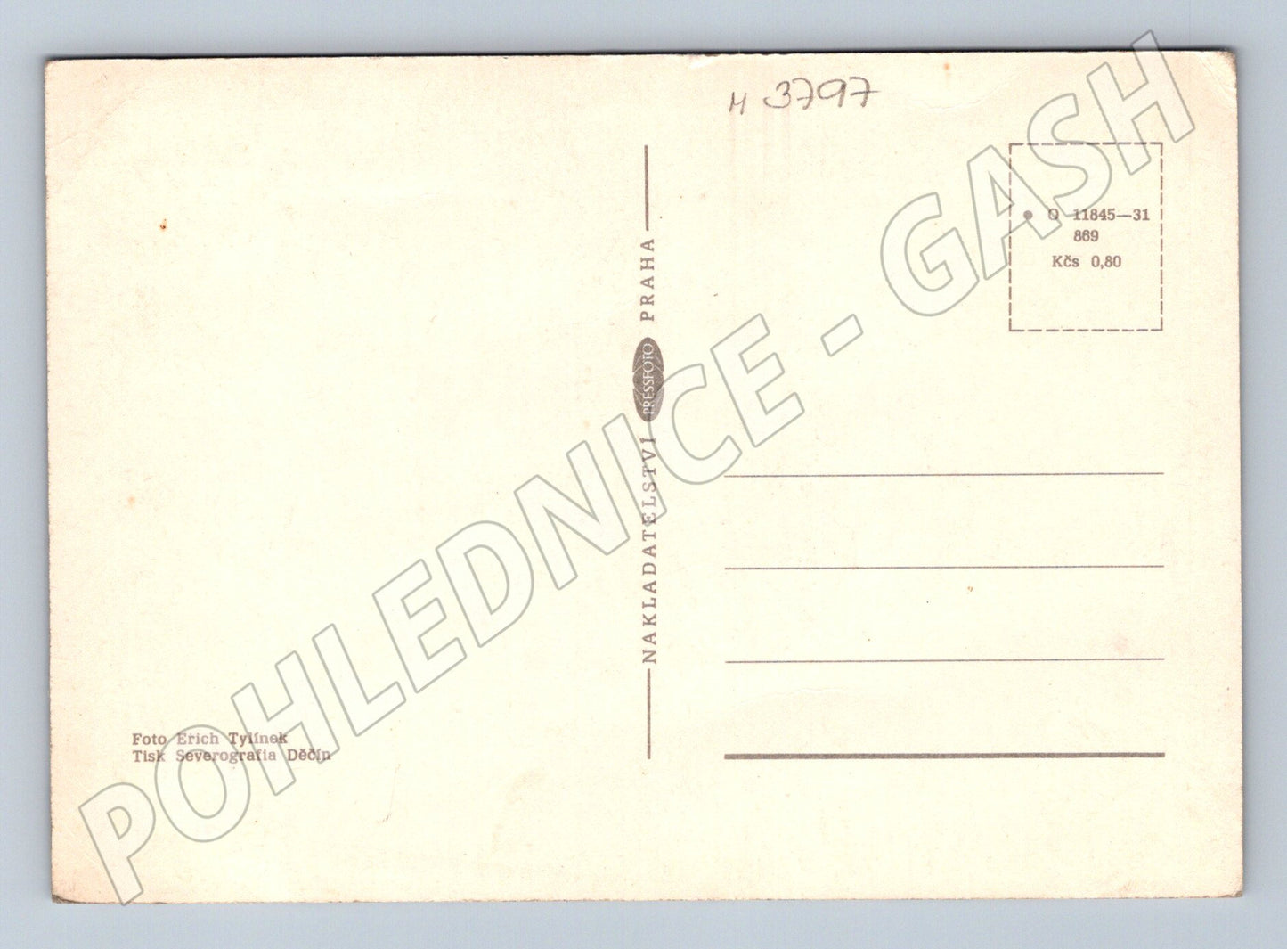 Pohlednice mourovatá kočka ČSSR (M3797)