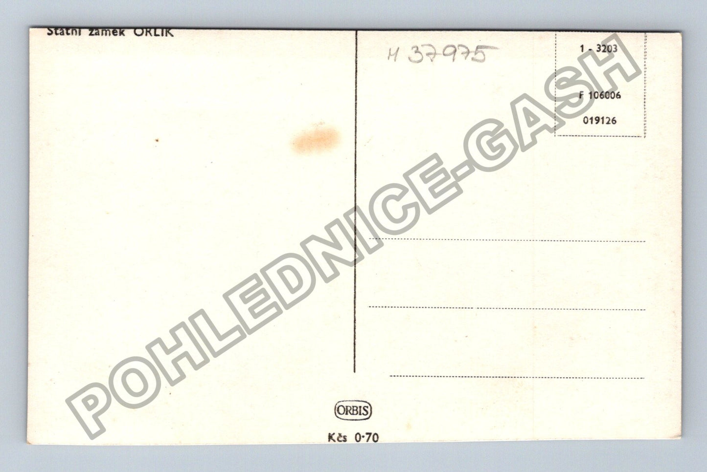 Pohlednice Státní zámek Orlík nad Vltavou (M37975)