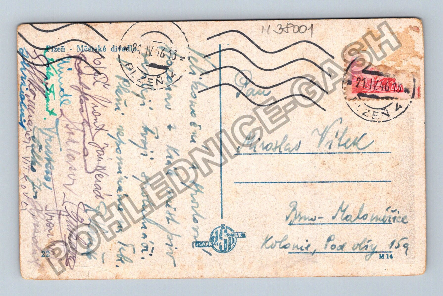 Pohlednice Plzeň Městské divadlo 1925 (M38001)