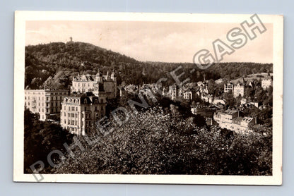 Pohlednice Karlovy Vary panoramata města 1952 (M38019)