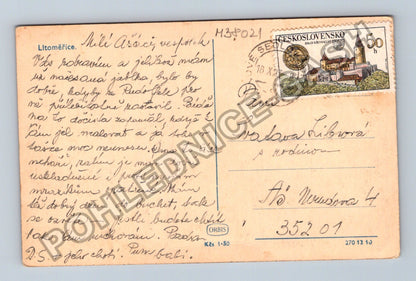 Pohlednice Litoměřice krajina s kopcem (M38021)