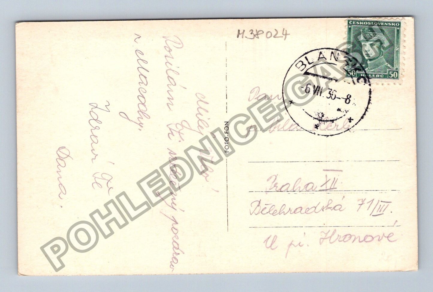 Pohlednice Macocha jeskyně stalagmity stalaktity 1936 (M38024)