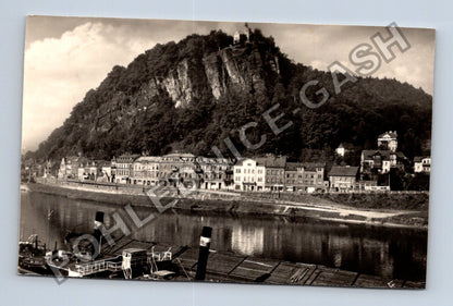 Pohlednice Děčín Labské nábřeží s Pastýřskou stěnou (M38028)