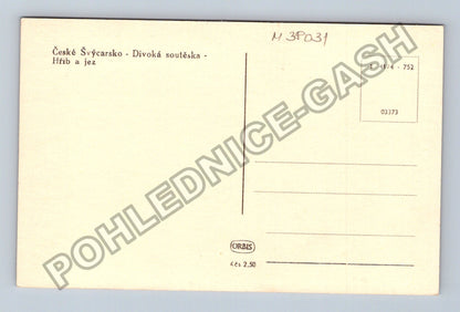 Pohlednice České Švýcarsko Divoká soutěska Hřib a jez (M38031)