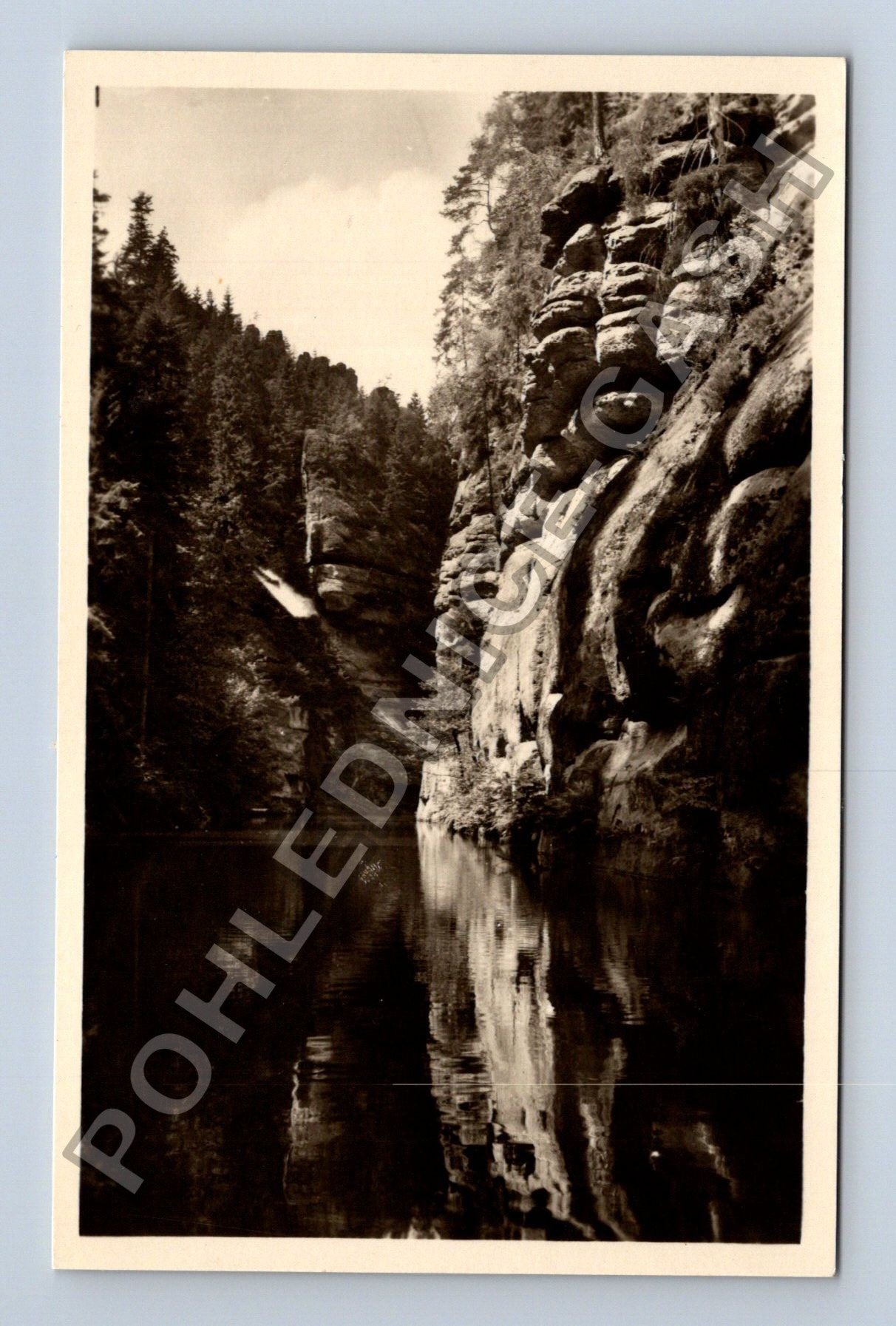 Pohlednice České Švýcarsko Soutěska J. Ďuriše Jezero nad (M38032)