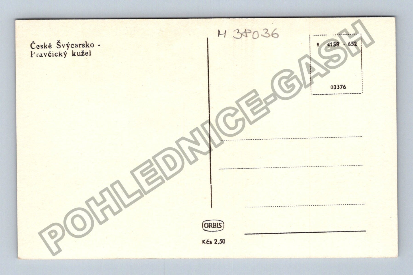 Pohlednice České Švýcarsko Pravčický kužel (M38036)
