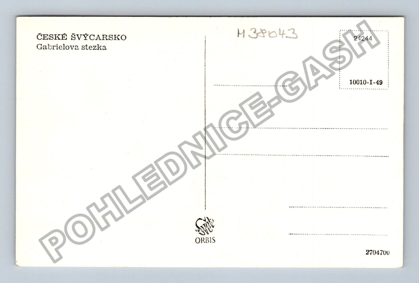 Pohlednice České Švýcarsko Gabrielova stezka (M38043)