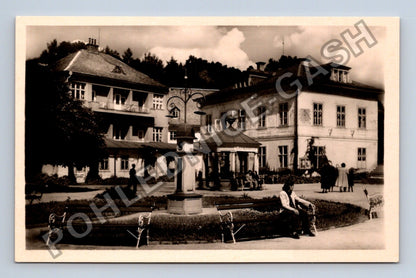 Pohlednice Lázně Libverda park s budovami (M38048)