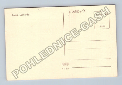 Pohlednice Lázně Libverda dům pole s kupkami (M38049)