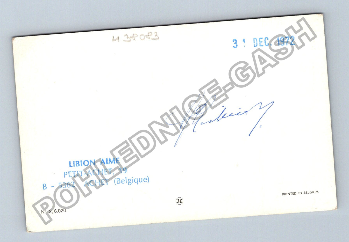 Pohlednice Belgie Vánoční motiv svíčky ozdoby 1972 (M38083)