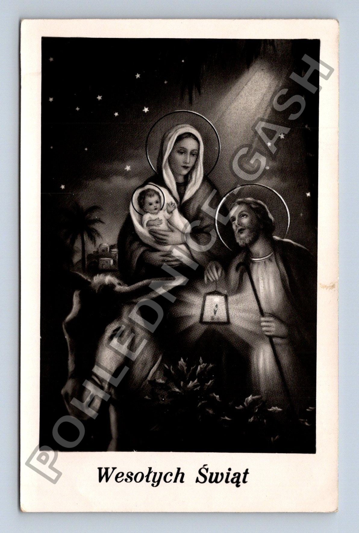 Pohlednice Polsko Vánoce Svatá rodina (M38087)