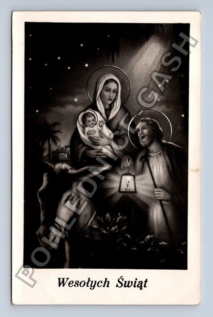 Pohlednice Polsko Vánoce Svatá rodina (M38087)