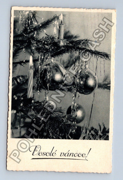 Pohlednice Vánoční stromeček Veselé vánoce 1938 (M38089)