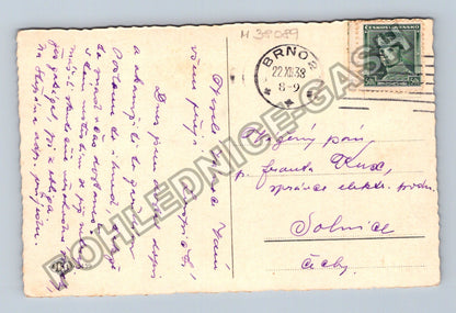 Pohlednice Vánoční stromeček Veselé vánoce 1938 (M38089)