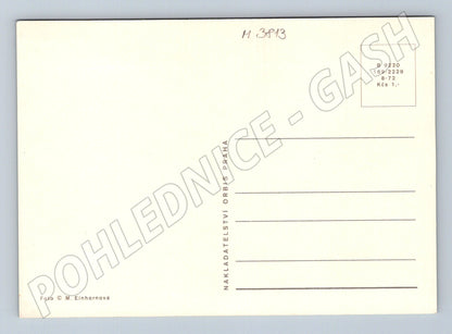 Pohlednice štěně u tabule HAF – retro motiv (M3813)