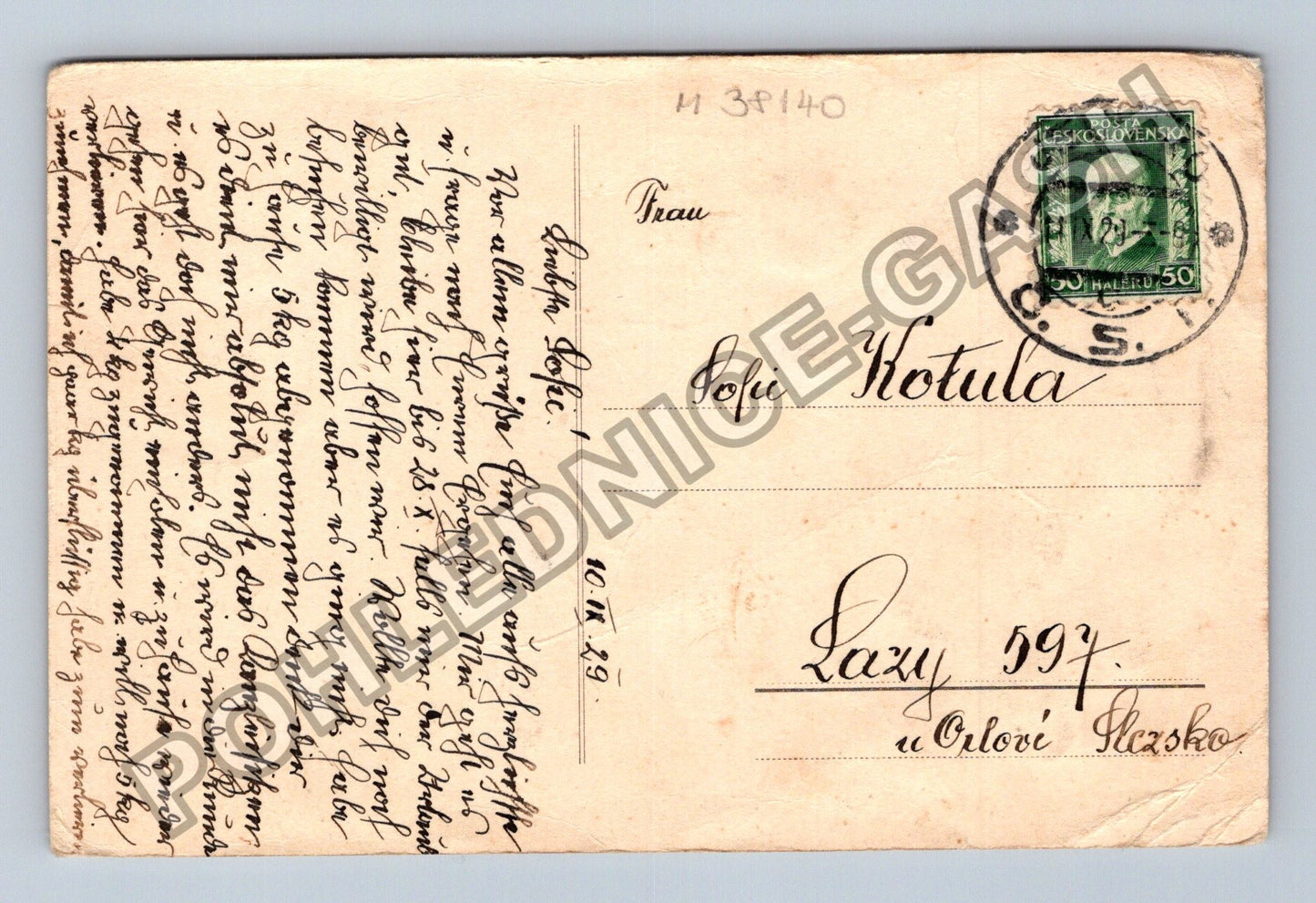 Pohlednice Slovensko čtyřlístky ze známek 1929 (M38140)