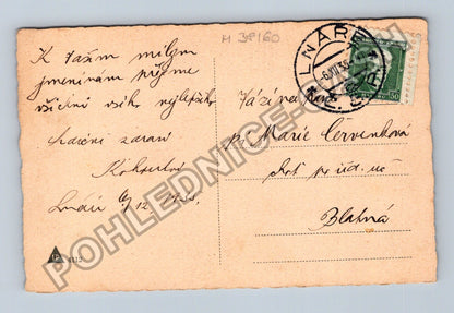 Pohlednice Srdečné přání k jmeninám květiny 1935 (M38160)