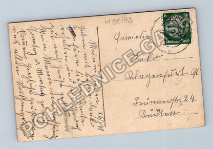 Pohlednice Německo portrét mladé ženy s květinou (M38173)