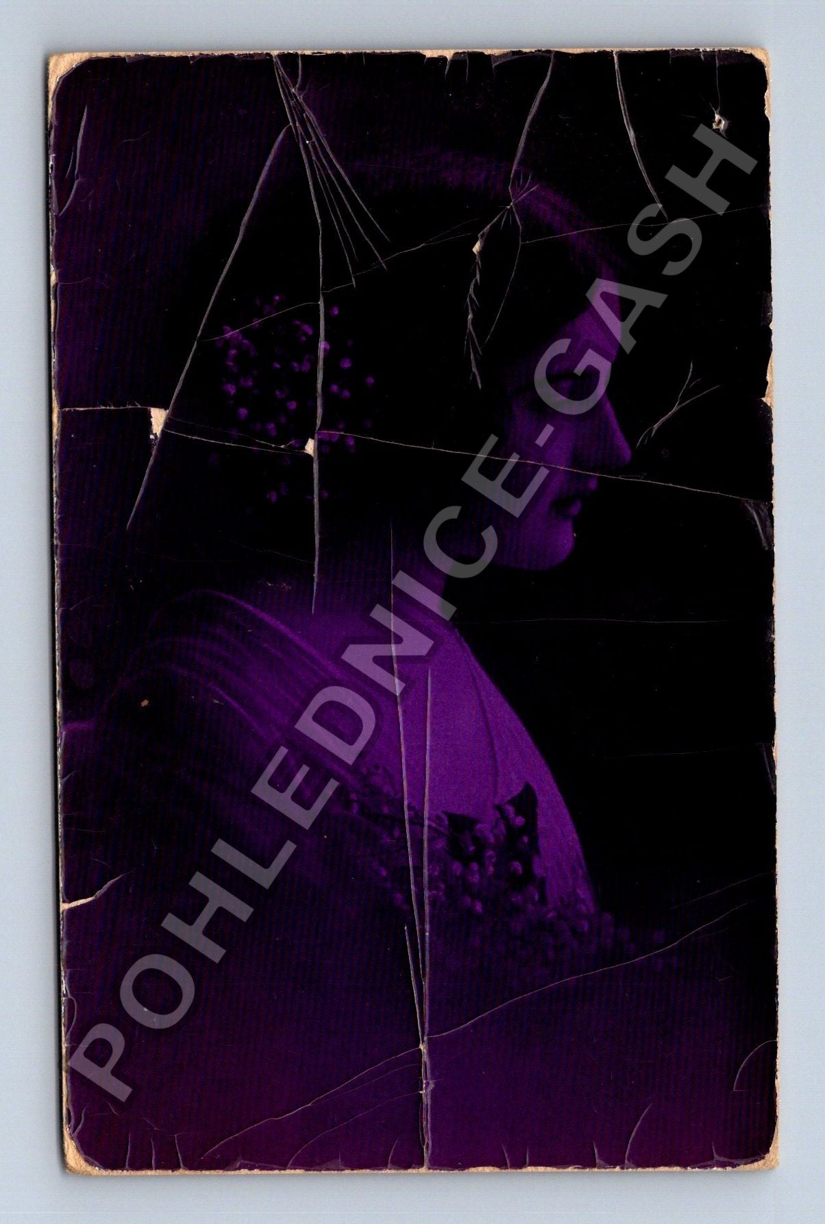 Pohlednice Žena v purpurových šatech (M38181)