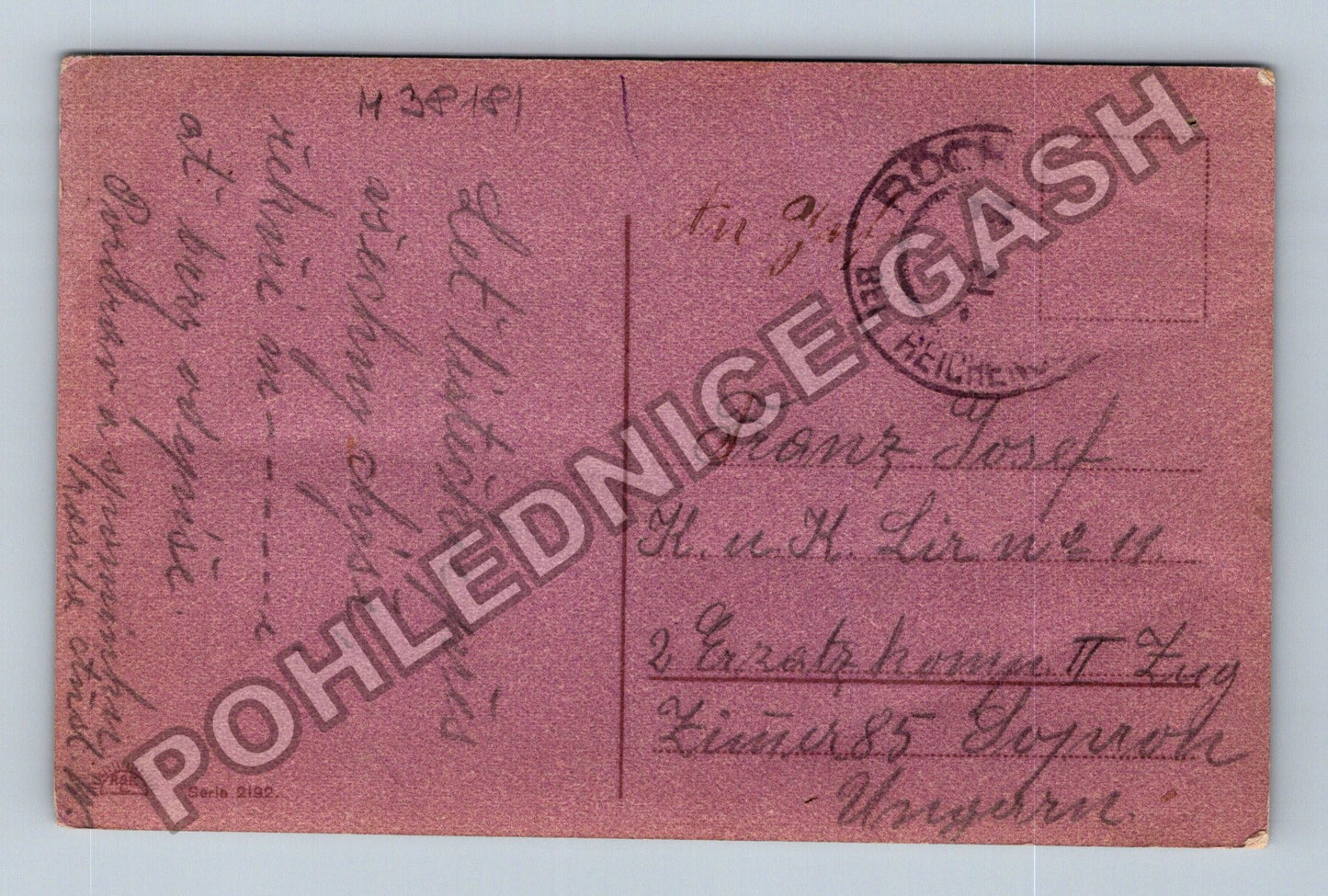Pohlednice Žena v purpurových šatech (M38181)