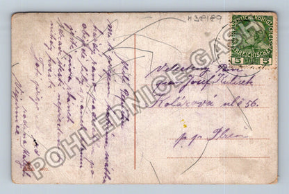 Pohlednice Srdečné přání k jmeninám děti s květinami (M38189)