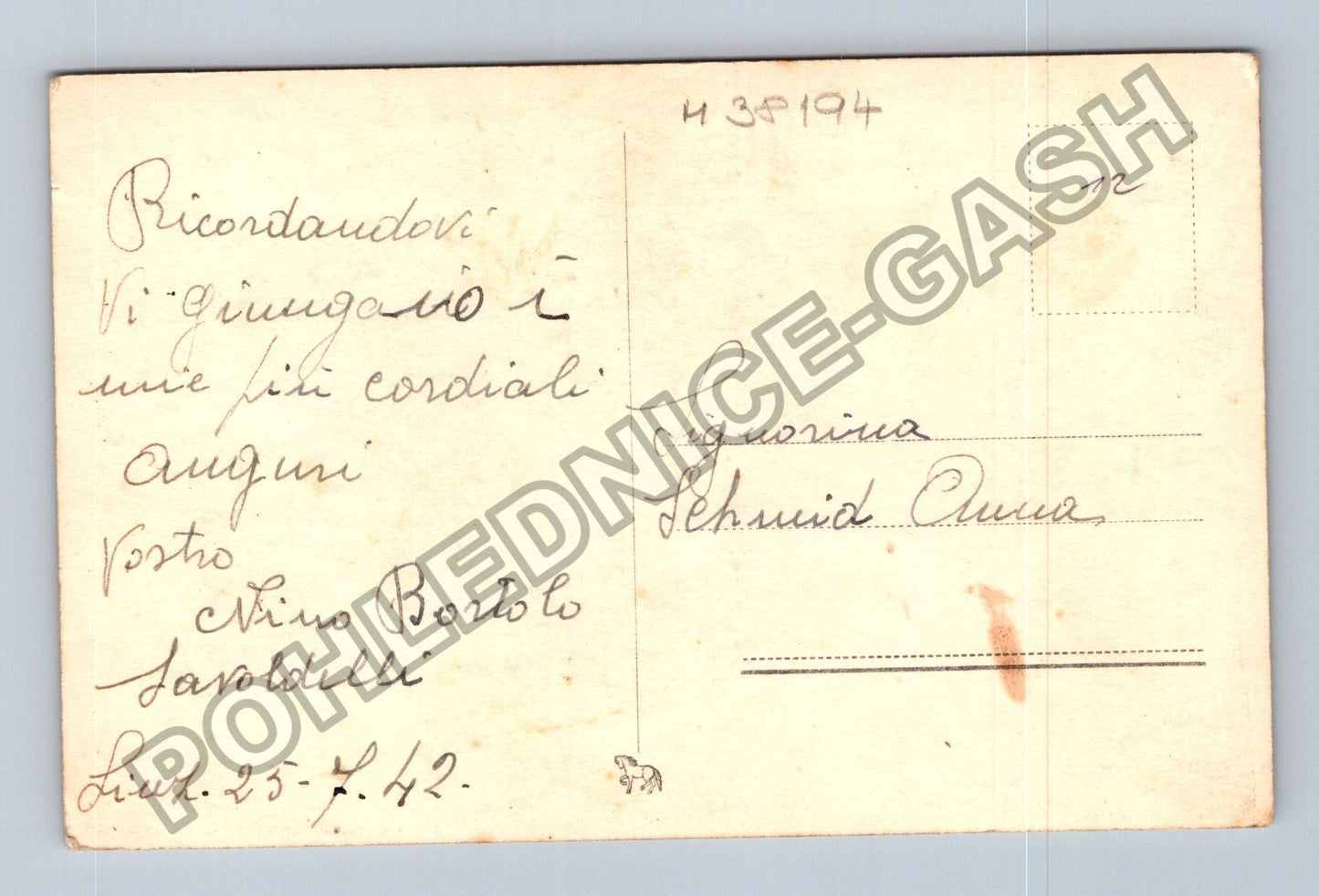 Pohlednice Itálie pár na kupkách sena 1942 (M38194)