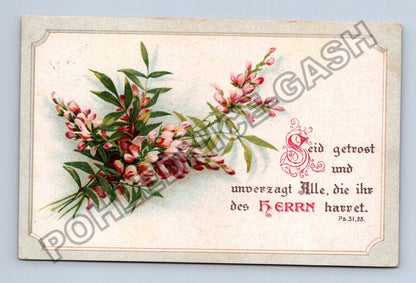 Pohlednice Švýcarsko květiny biblický citát (M38212)