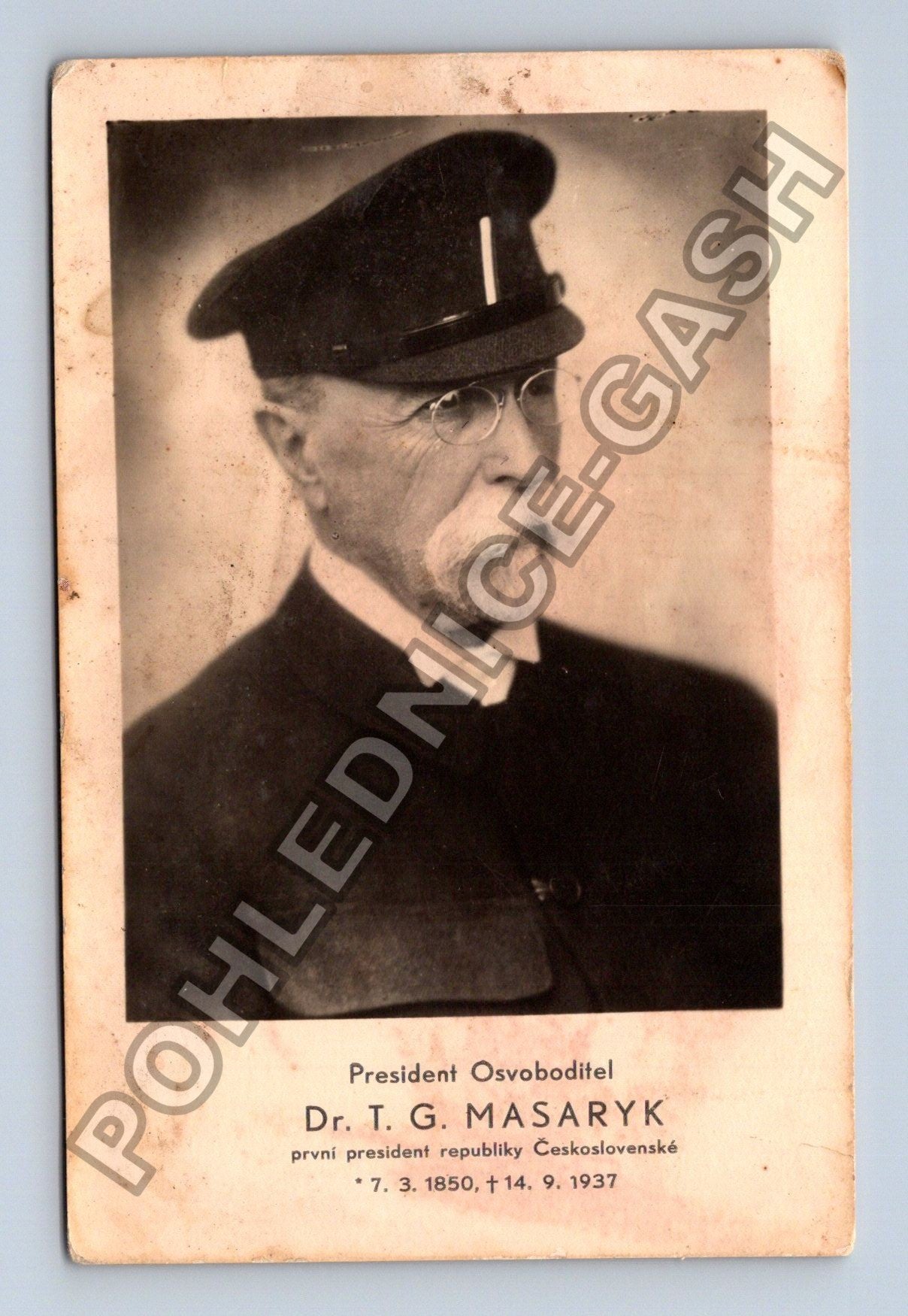 Pohlednice Dr T G Masaryk prezident Československé republiky (M38220)