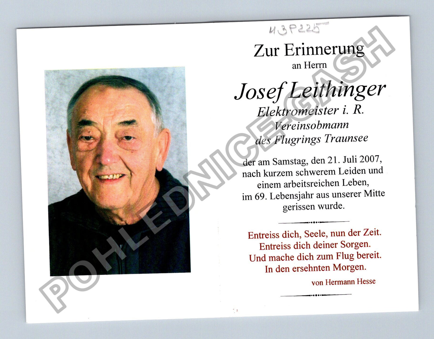 Starý Rakousko Josef Leithinger parte (M38225)