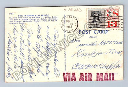 Pohlednice USA Duluth-Superior Hi Bridge 1967 (M38233)