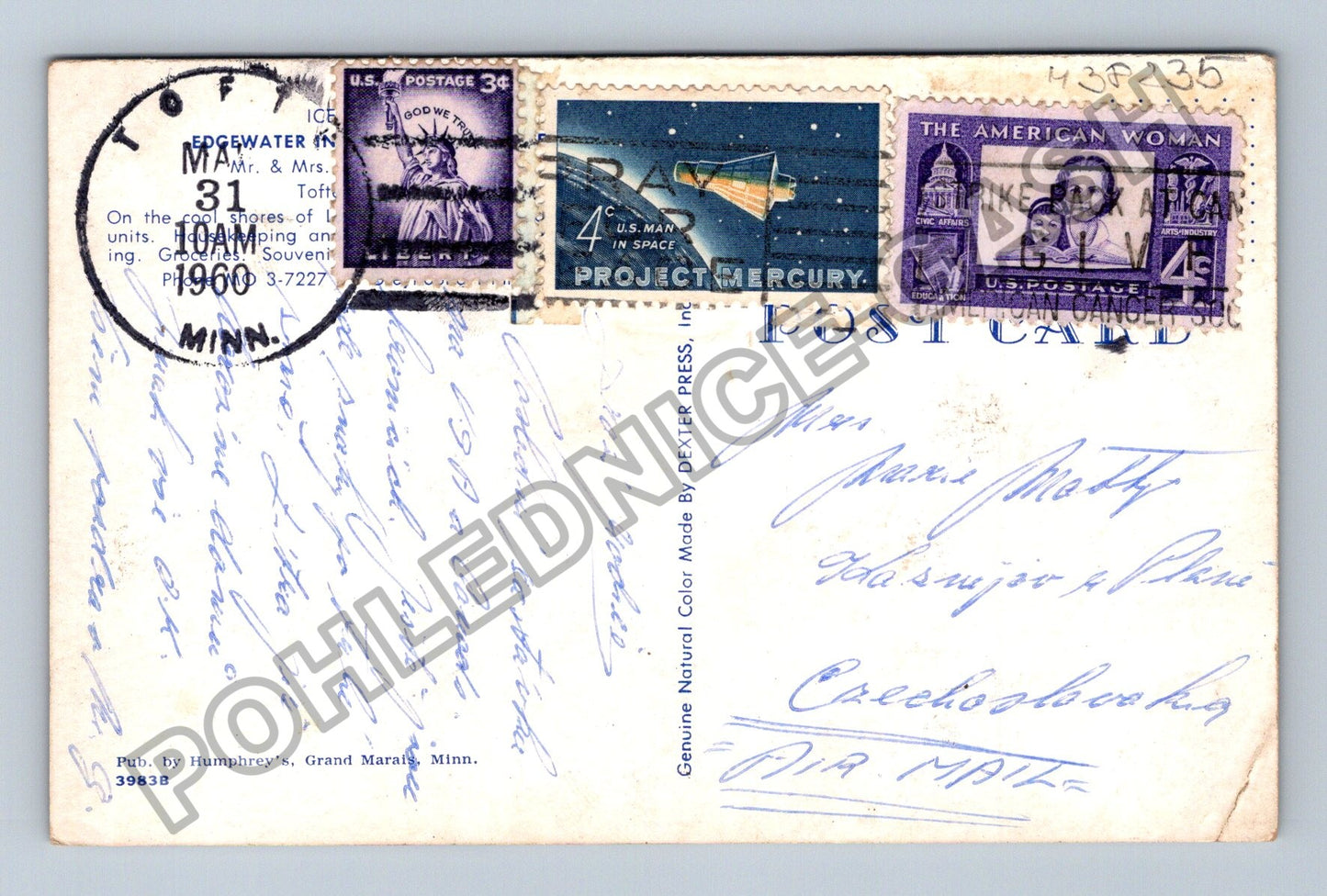 Pohlednice Severní Amerika Grand Marais Minnesota zima 1960 (M38235)