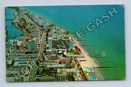Pohlednice USA Miami Beach Florida letecký pohled 1960 (M38236)
