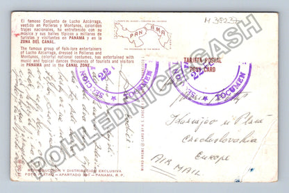 Pohlednice Panama tanečníci v národních krojích (M38237)