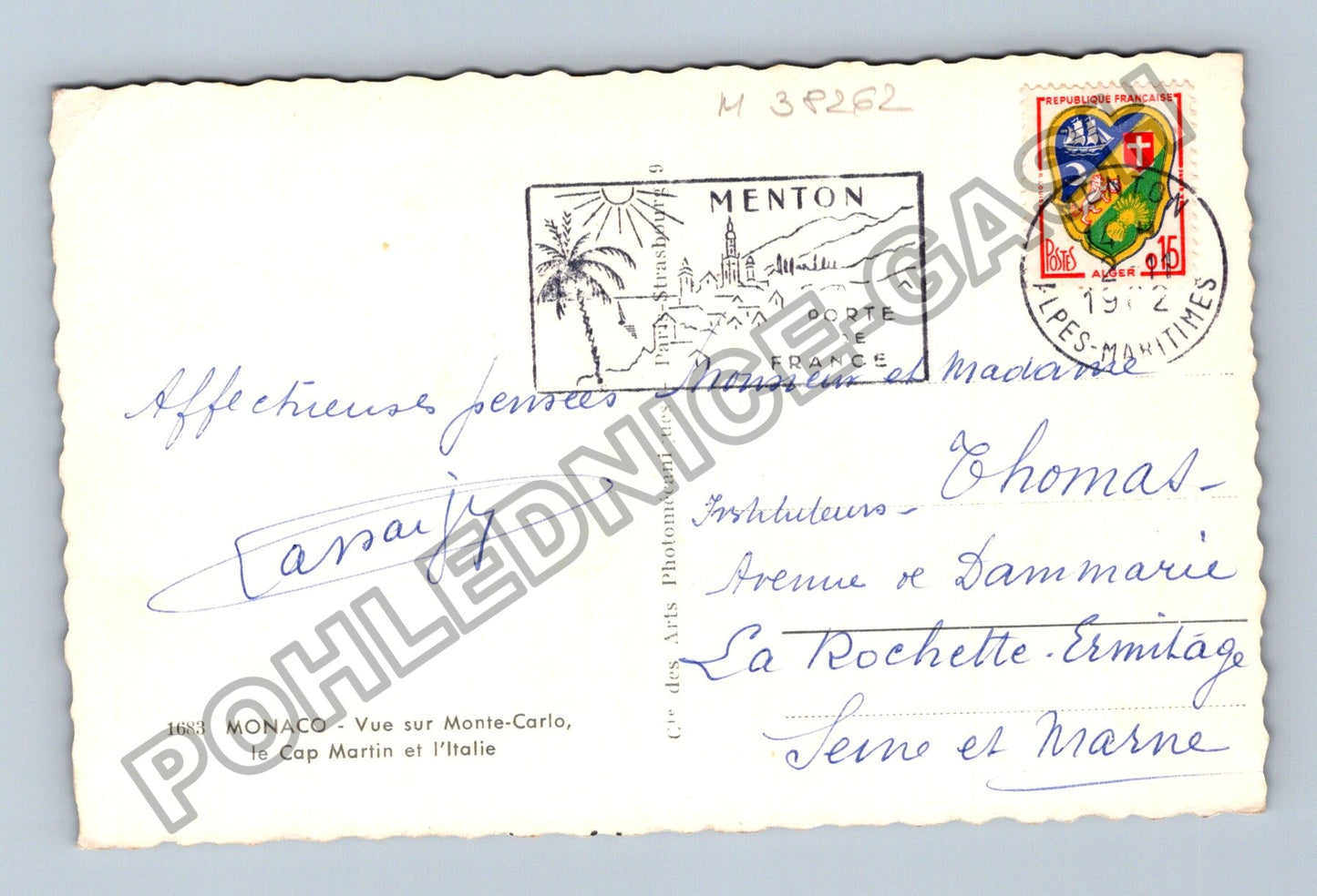Pohlednice Monaco Monte-Carlo Cap Martin Itálie 1912 (M38262)