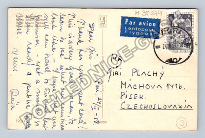 Pohlednice Finsko Hotel Juhana Serttua Pori 1959 (M38279)