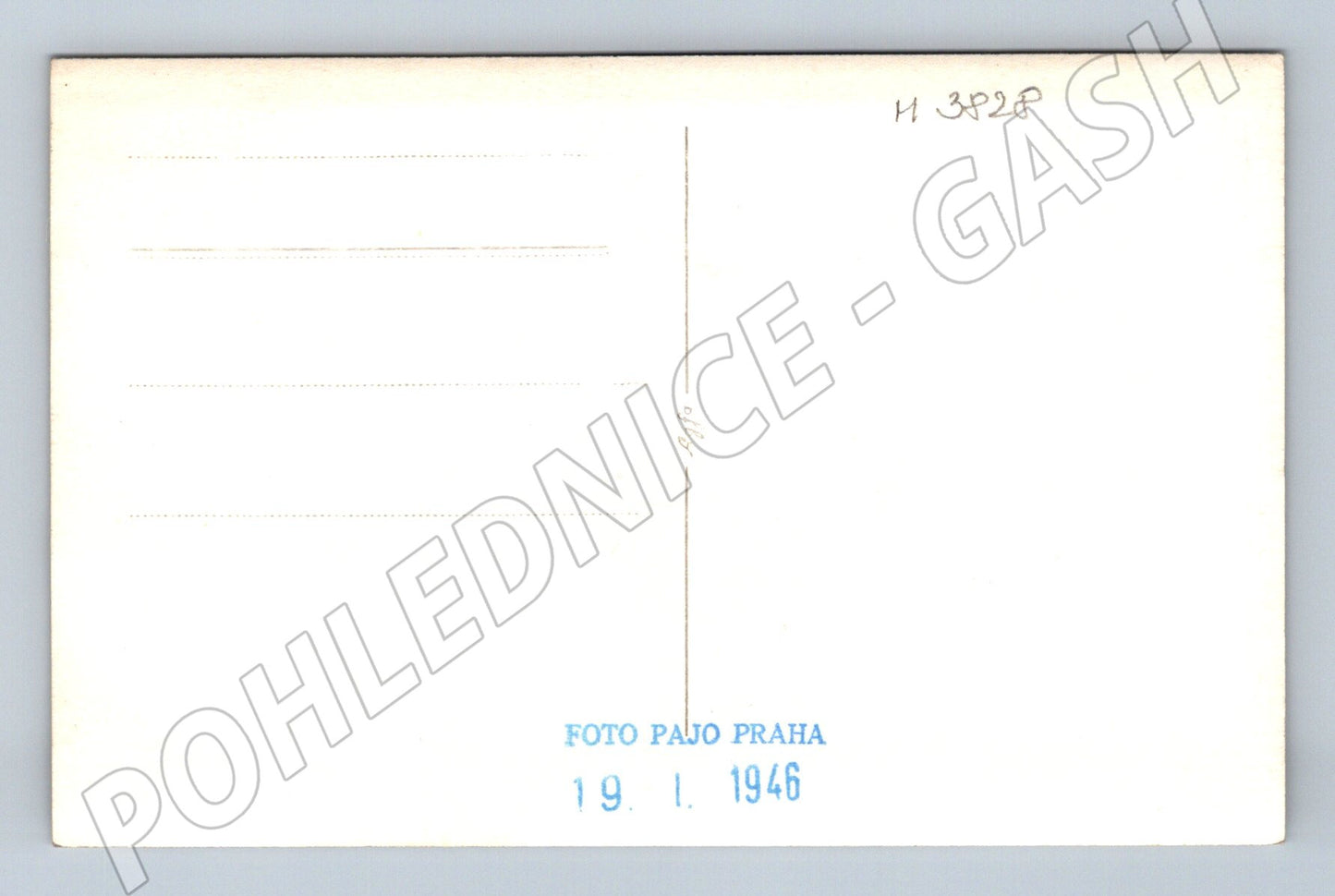 Pohlednice pes – Pajo Praha, černobílá (M3828)