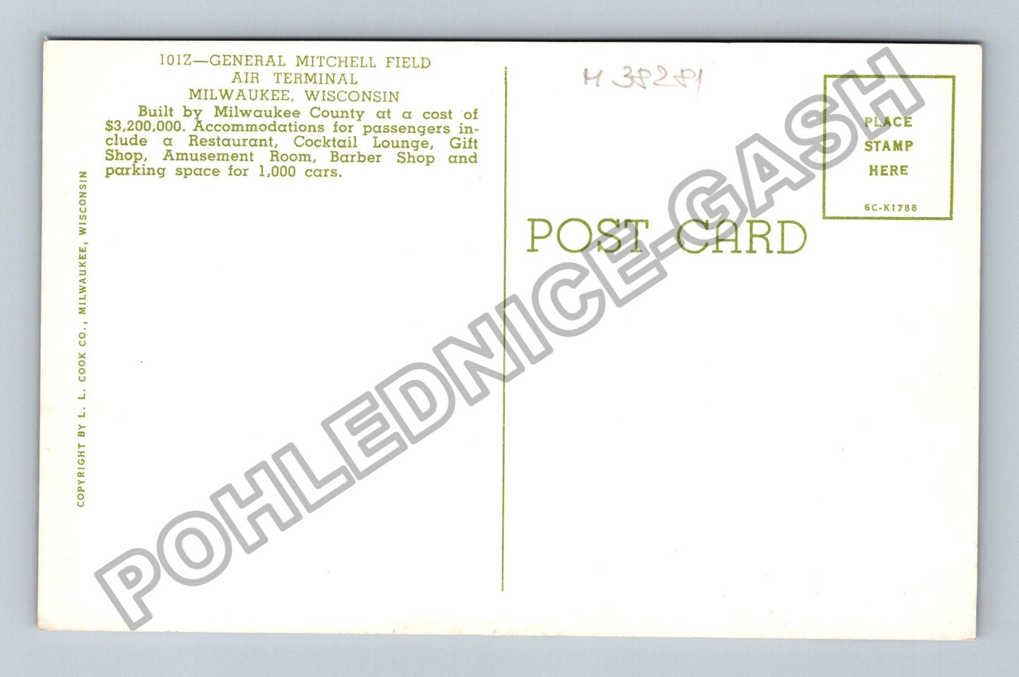 Pohlednice USA General Mitchell Field Air Terminal Milwaukee (M38281)