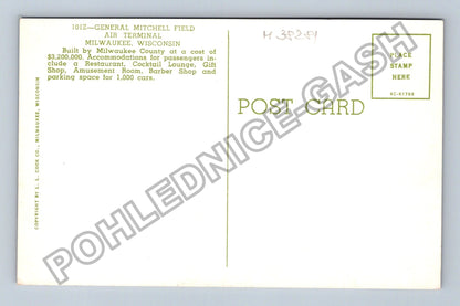 Pohlednice USA General Mitchell Field Air Terminal Milwaukee (M38281)