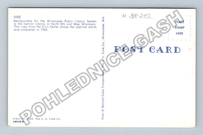 Pohlednice Severní Amerika Milwaukee Public Library 1959 (M38282)